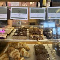 Tons of vegan pastry options   at The Greenery Natural Kitchen in North London