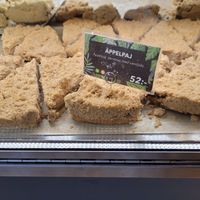 Apple pie - can be made vegan if you get it without cow's milk ice-cream / custard at Condeco in Gothenburg