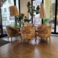 Some indoor seating at Condeco in Gothenburg