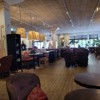 Lots of upstairs seating at Condeco in Gothenburg