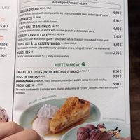 Menu  at Katzentempel - Hannover in Hannover