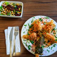 My vegan meal at Restaurant Cafe de Miro at Restaurant Cafe de Miro in Berlin