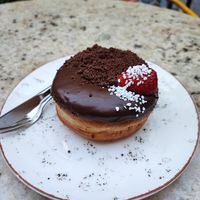 3D chocolate donut 🍩 at Holy Donut - Vilniaus in Vilnius