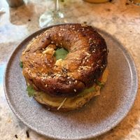 “Peaceful” bagel   at Holy Donut - Vilniaus in Vilnius