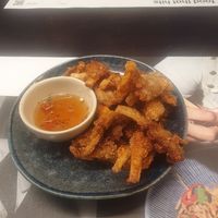 Crispy chilli mushrooms at MAN - Wagamama - T2 in Manchester