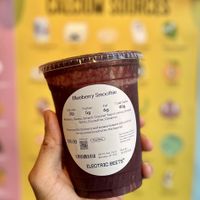 Blueberry smoothie   at Electric Beets in Brooklyn