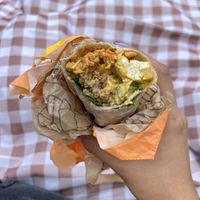 Breakfast burrito   at Electric Beets in Brooklyn