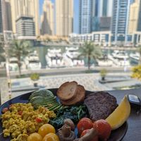 Big vegan breakfast at The Coffee Club - Marina Mall in Dubai