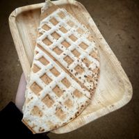 Flammkuchenwaffel  at Bumblebee Cafe in Kandel