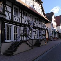 The outside at Bumblebee Cafe in Kandel