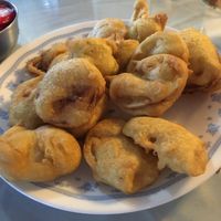 veggie pakora.  For vegan, specify ";no cheese"; at Sumathi Indian Restaurant in Belize City