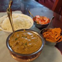 Mushroom Matar at Sumathi Indian Restaurant in Belize City
