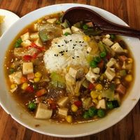 Mapo Tofu - nice peppery flavour  at Kuan Yin Tea House in Southport