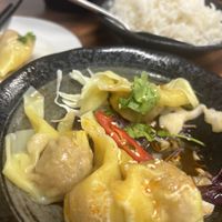 Spicy wontons 🌱  at Kuan Yin Tea House in Southport