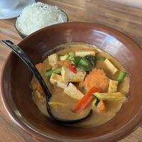Tofu Red Curry  at Kuan Yin Tea House in Southport