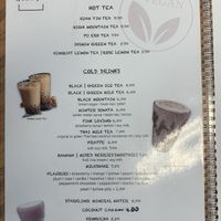 menu October 2024  at Kuan Yin Tea House in Southport