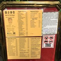 Menu at Kuan Yin Tea House in Southport