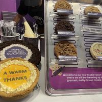Vegan Cookies on Display at Insomnia Cookies - E Baldo Dr in Chicago