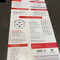 Menu at Tabu Shabu  in San Jose