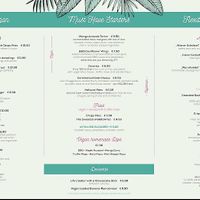 menu at Let‘s be Frank in Vienna