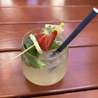 Erdbeer-Ananas-Minze Limonade 3,80€  at Let‘s be Frank in Vienna
