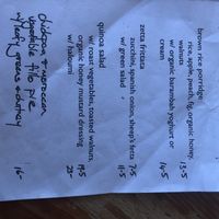 Specials menu for October 2019 at One Earth Cafe in Willoughby
