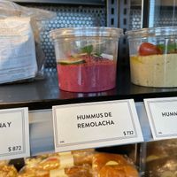 Hummus de remolacha  at AEP - Le Pain Quotidien - Terminal A in Buenos Aires