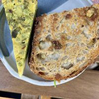 1/2 frittata and 1/2 toastie  at Herbivore Vegan Deli in Bristol
