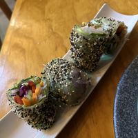 Vietnam summer rolls   at Salvei in Playa Del Carmen