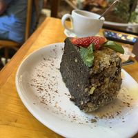 pastel de chocolate   at Salvei in Playa Del Carmen