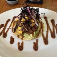 Tropical tostada  at Salvei in Playa Del Carmen