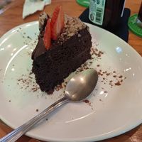 Chocolate cake at Salvei in Playa Del Carmen