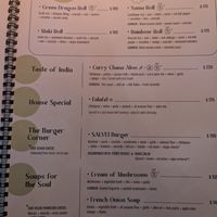 Menu at Salvei in Playa Del Carmen