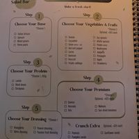 Menu at Salvei in Playa Del Carmen