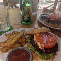 Burger at Salvei in Playa Del Carmen