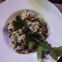 vegan risotto at About Thyme Restaurant in Nairobi