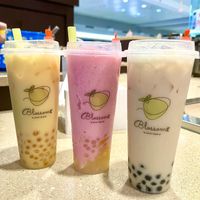 Mango milk tea, Sakura milk smoothie, milk black tea   at Blossom Juicy Bar - Dayton Mall in Dayton