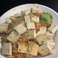 Vegan fried rice with tofu   at DFW - Bahn Shop in Euless