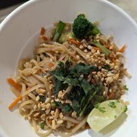 Veganized pad thai at DFW - Bahn Shop in Euless