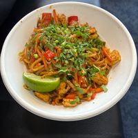 Blazing noodle with tofu. at DFW - Bahn Shop in Euless