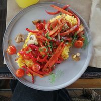 Risotto de champiñones at Terraza1326 in Castro