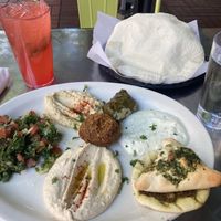 Vegetarian mezze plate   at Habibi in Portland