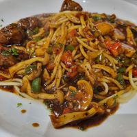 Black Pepper spaghetti at Voila in Kuala Lumpur