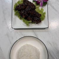 Ribs in Beijing sweet bean sauce   at Voila in Kuala Lumpur