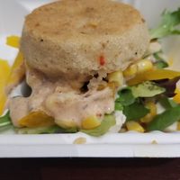 Nashville hot tofu burger at The Water Bar in Geneva