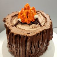 Smore camp fire cake! So freaking good!!! at The Water Bar in Geneva