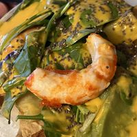 Vegan Surf and Turf poke bowl- with vegan shrimp  at The Water Bar in Geneva