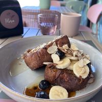 French toast  at Flora Vegan Cafe in Tamarindo