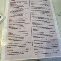 Menu  at Flora Vegan Cafe in Tamarindo