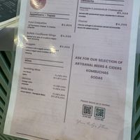 Menu  at Flora Vegan Cafe in Tamarindo